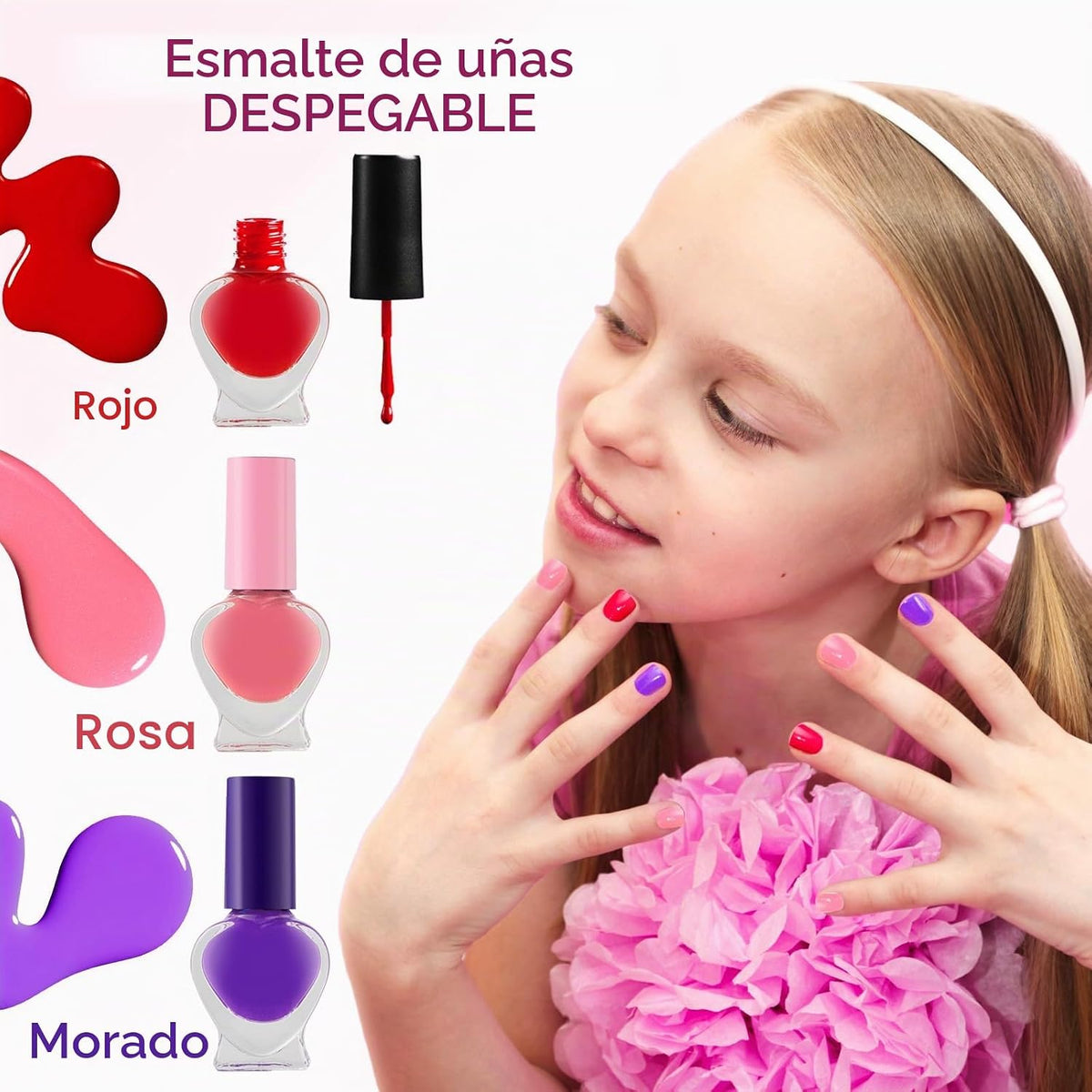 Golray - Kit de maquillaje infantil para niñas, juego de maquillaje...
