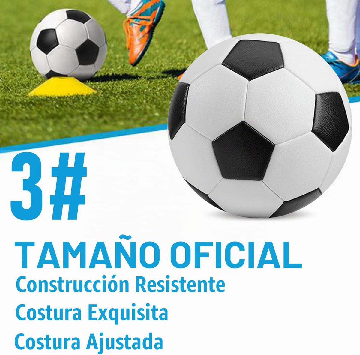 DHYLRICHER Paquete de 6 pelotas de fútbol cristianas de donación be...