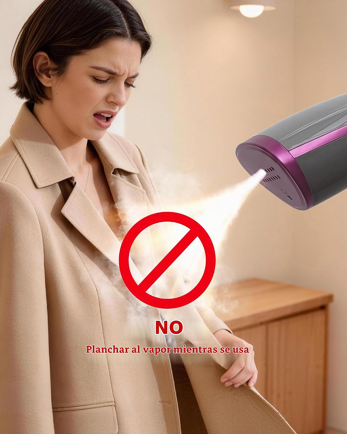 OGHom Vaporizador para ropa, removedor de arrugas portátil de mano,...