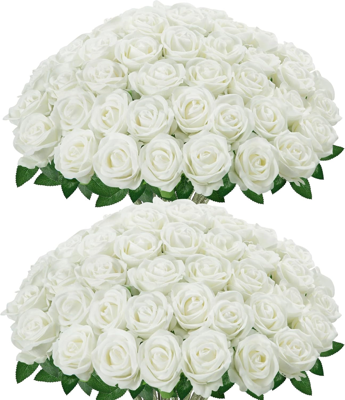 InnoGear Flores artificiales de terciopelo de seda de 100 piezas de...
