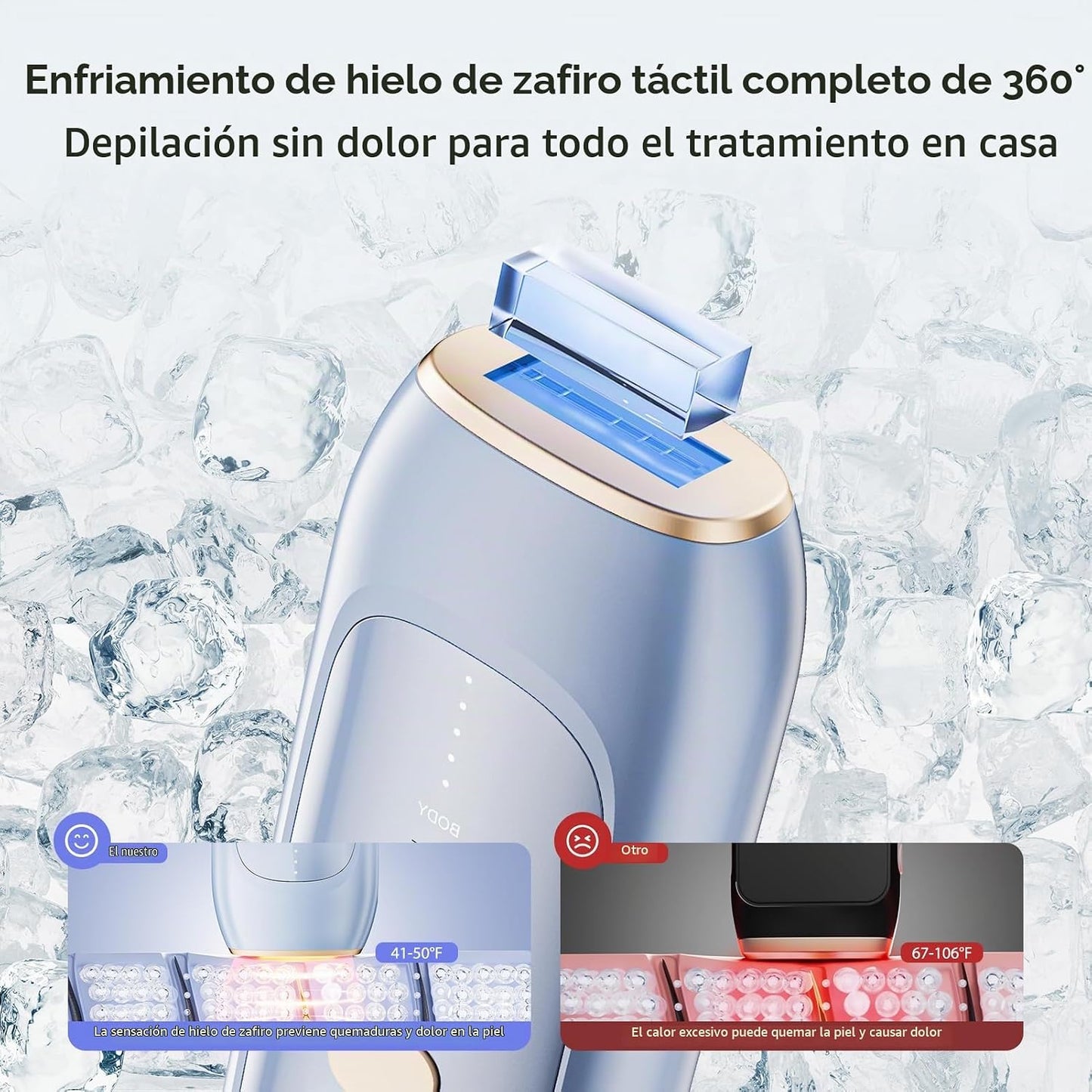 Mihilo Depilación láser, dispositivo de depilación láser IPL para m...