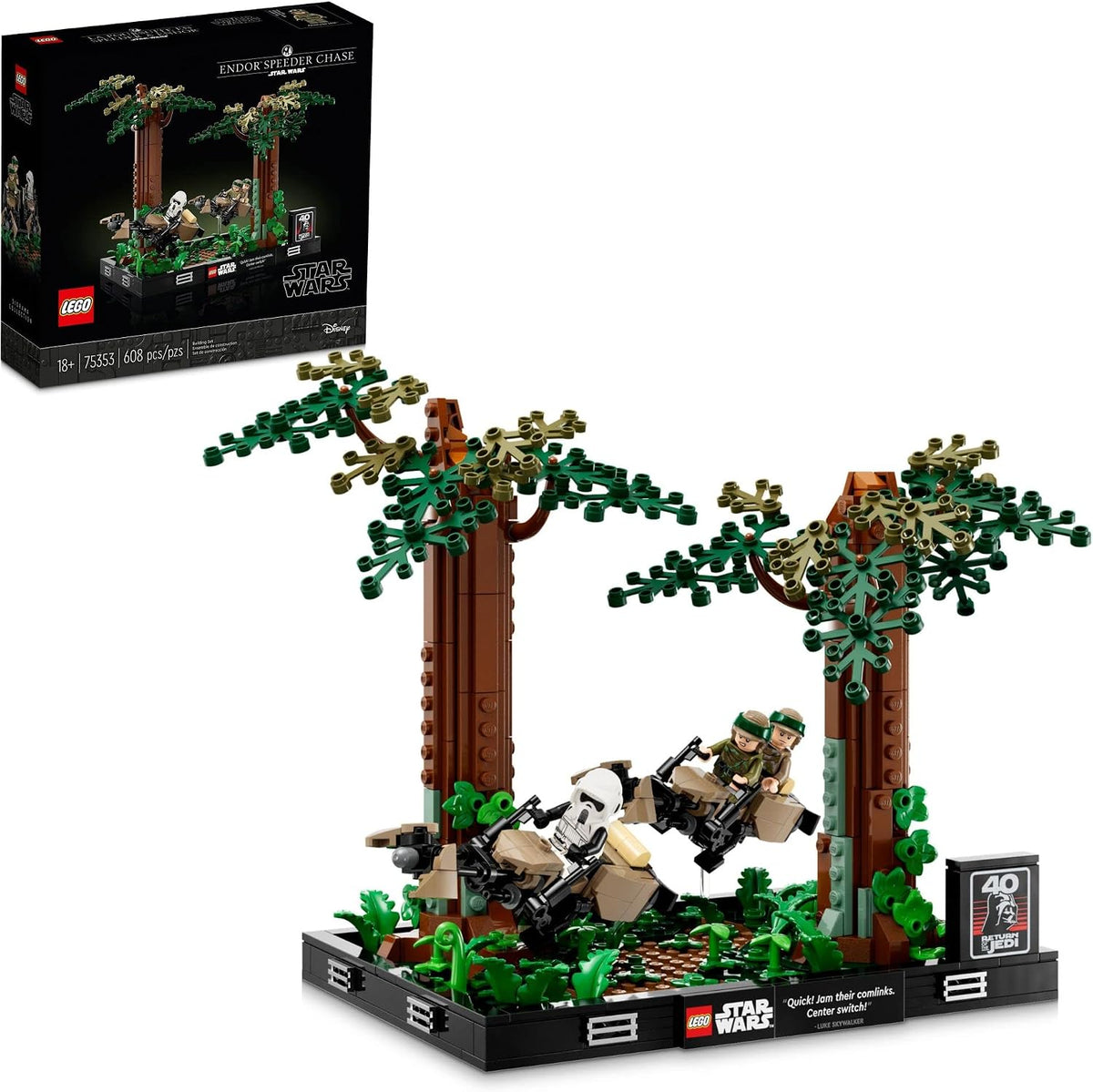 LEGO Star Wars Endor Speeder Chase Diorama 75353 - Juego de constru...
