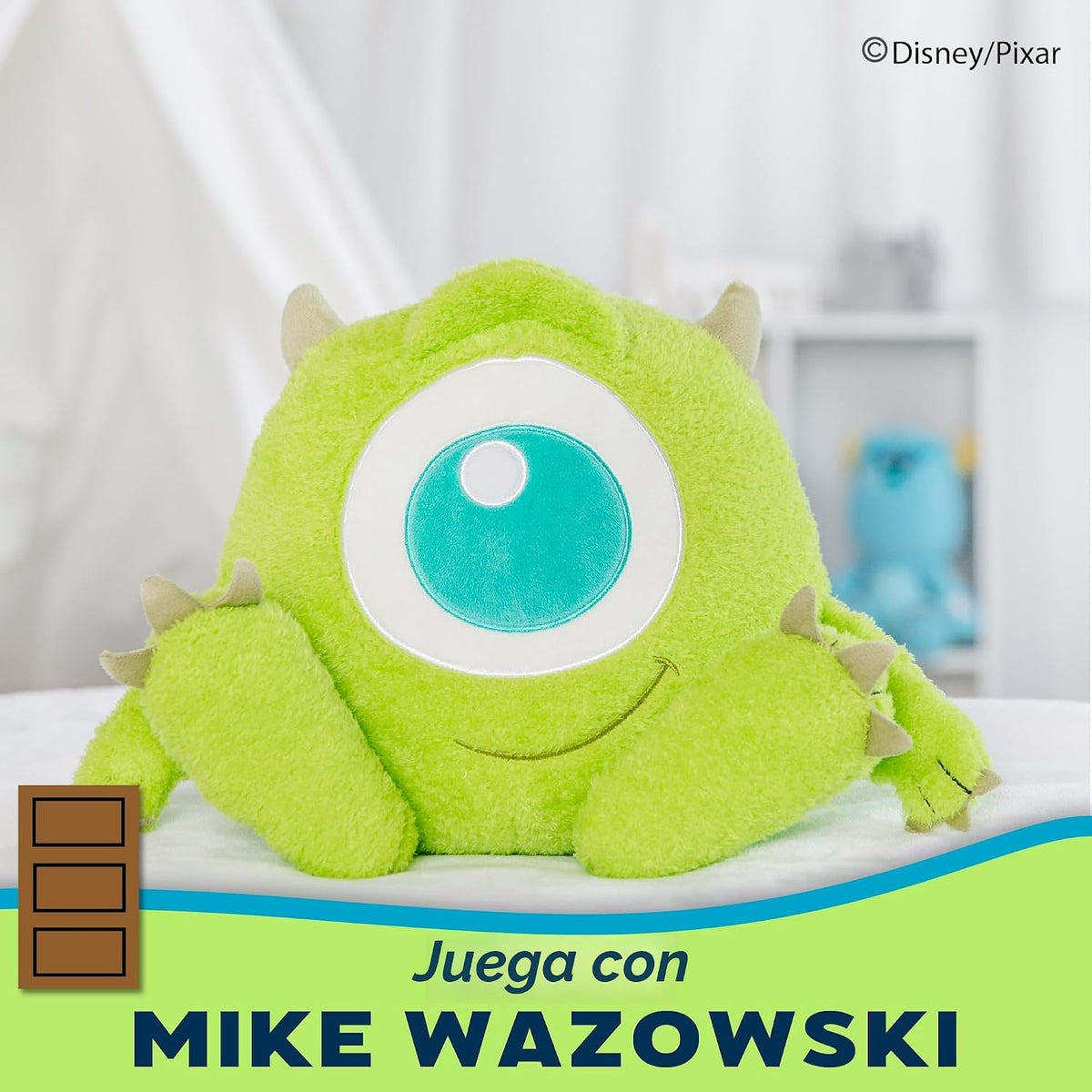 Disney Monsters Inc. Mike Wazowski Cuteeze de Peluche \u2013 Lindo...