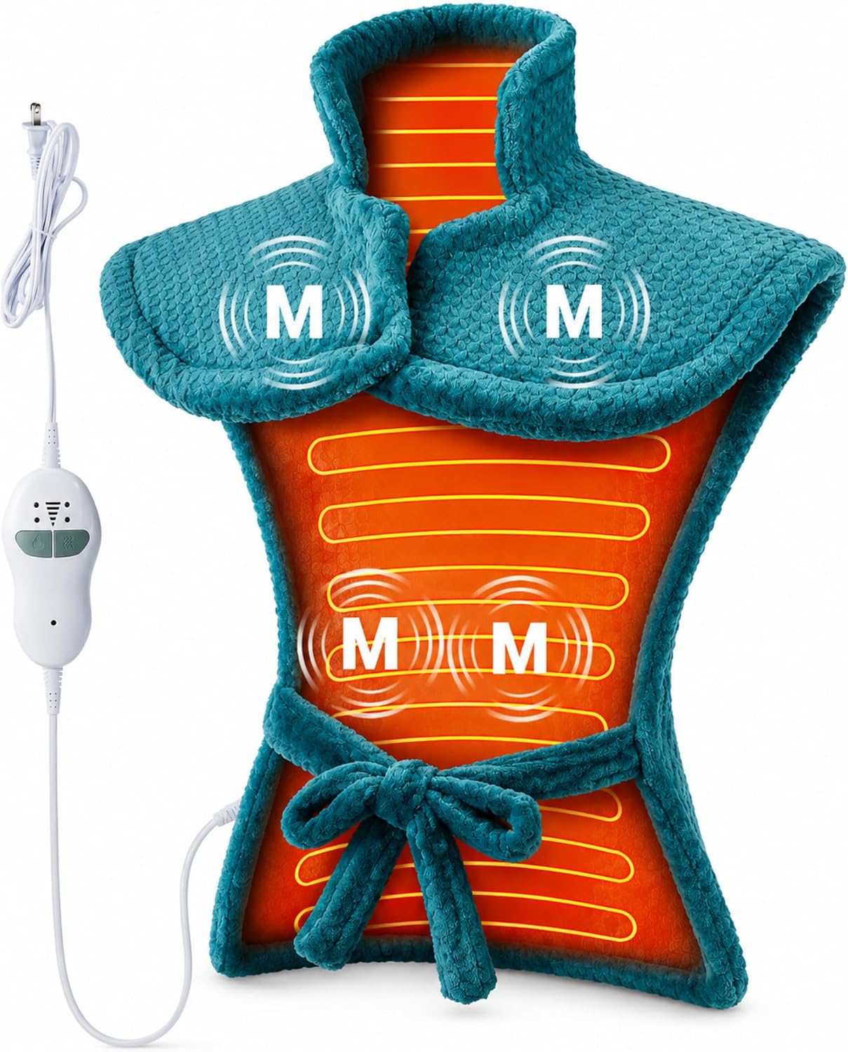 Almohadilla térmica vibratoria portátil Garvee para aliviar el dolo...