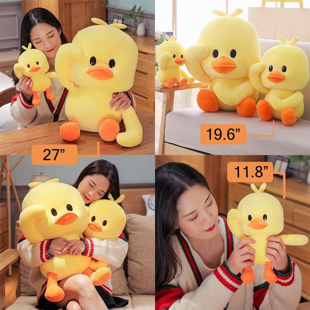 AIXINI Pato de peluche de 19.6 pulgadas, juguetes suaves de patito...