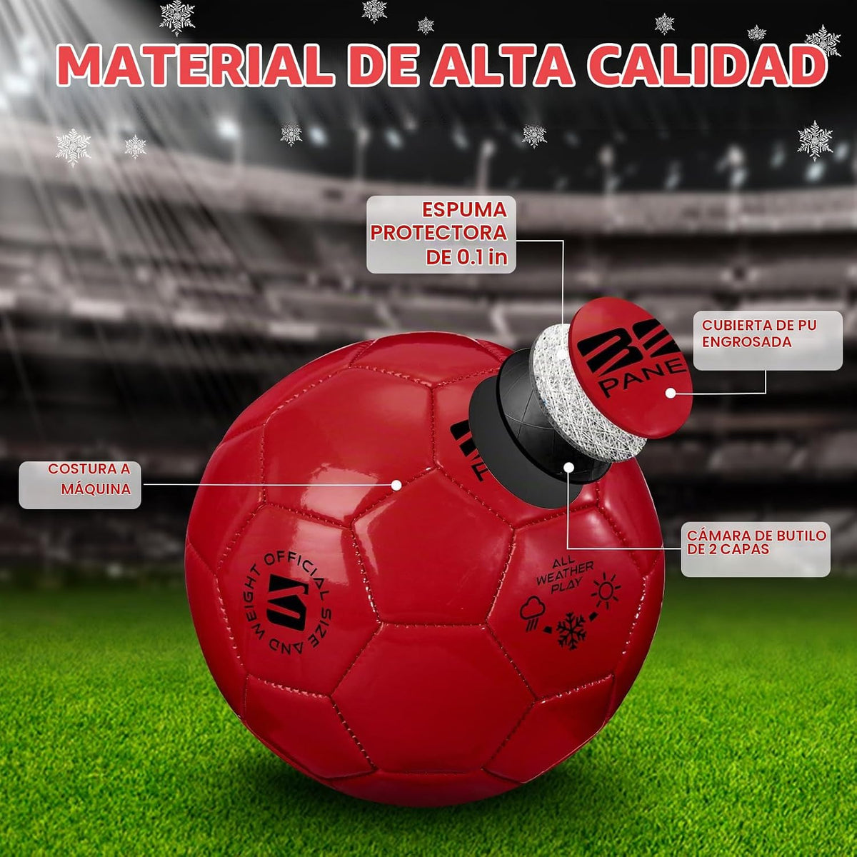 Shappy 2 pelotas de fútbol a granel con bolsa de malla de bomba | T...