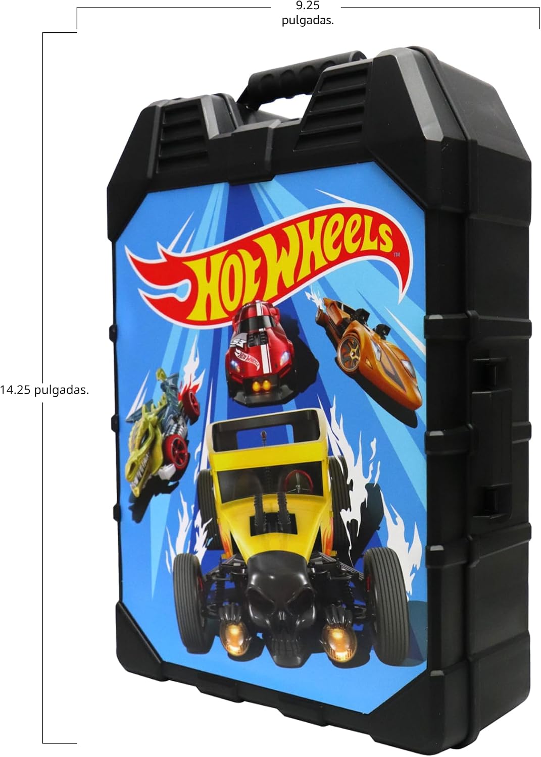 Tara Toys Hot Wheels - Estuche de almacenamiento para 48 autos, fun...