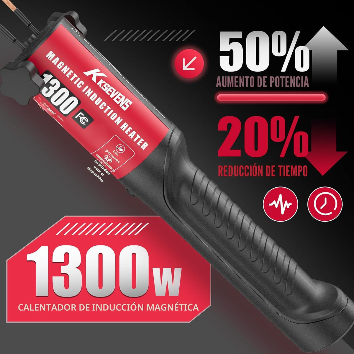 Calentador de inducción de 1300 W 110 V, extracción de pernos, herr...