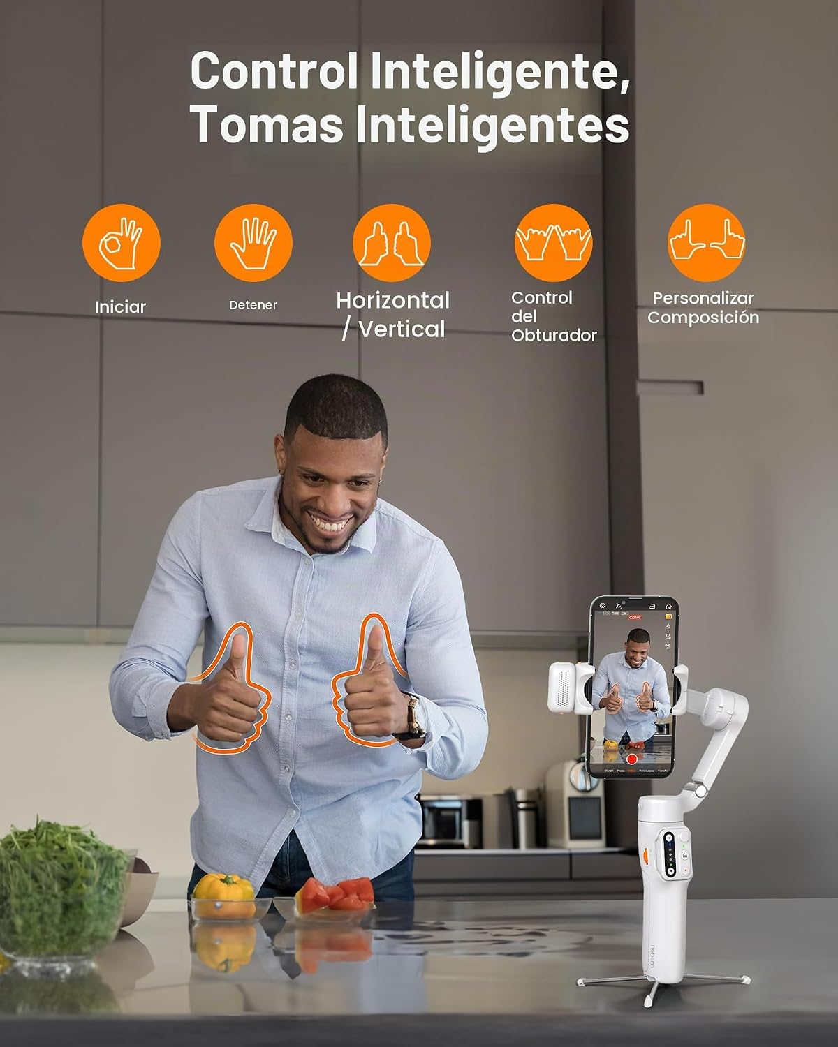 Estabilizador de cardán iSteady V3 de hohem para iPhone, cardán par...