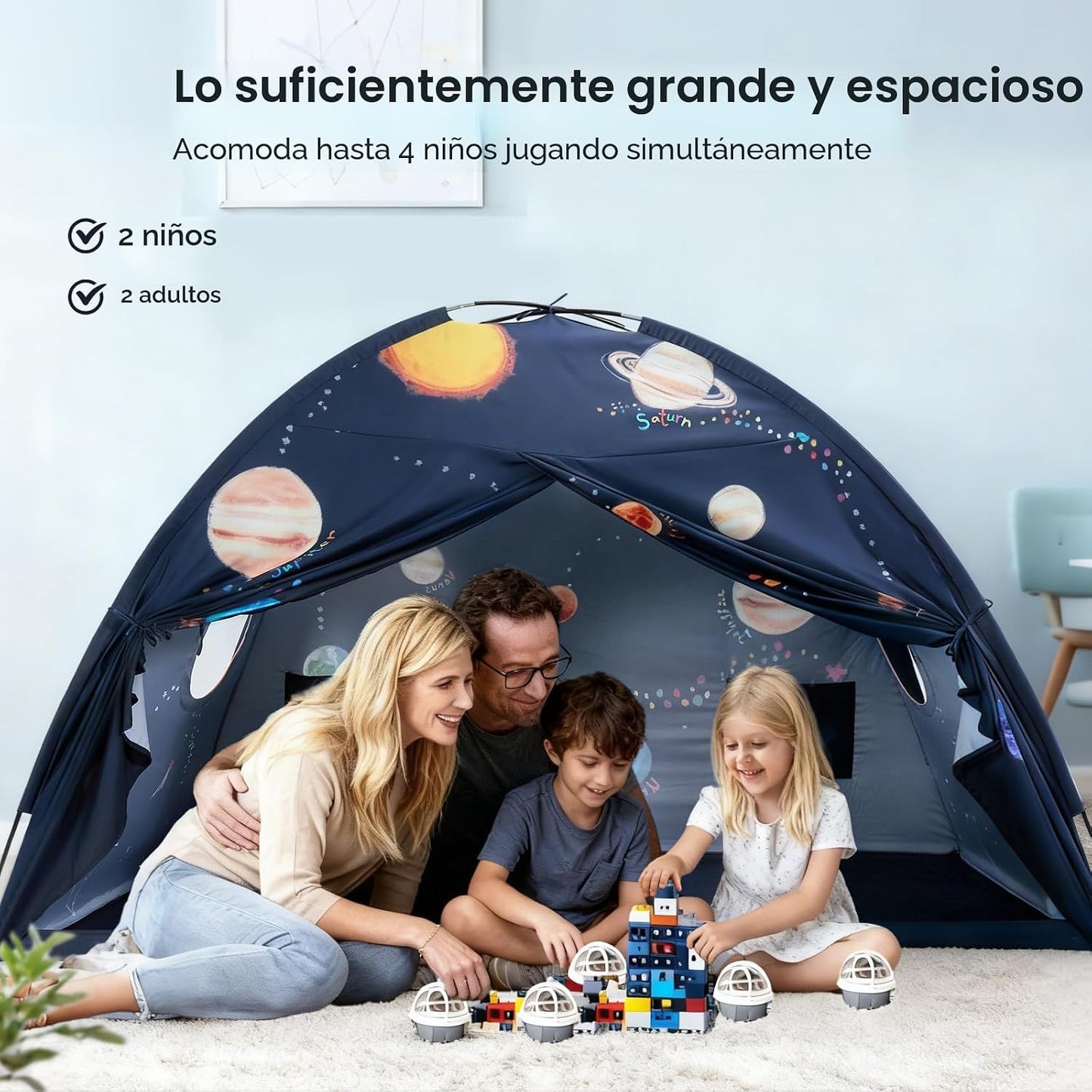 Tiny Land Tienda de campaña Space Galaxy para niños, toldo de cama...