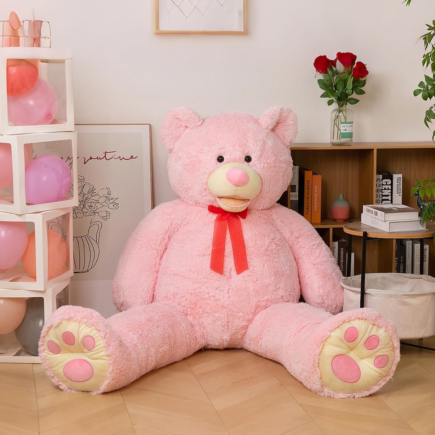 HollyHOME Oso de peluche gigante de 6 pies con patas bordadas, rega...