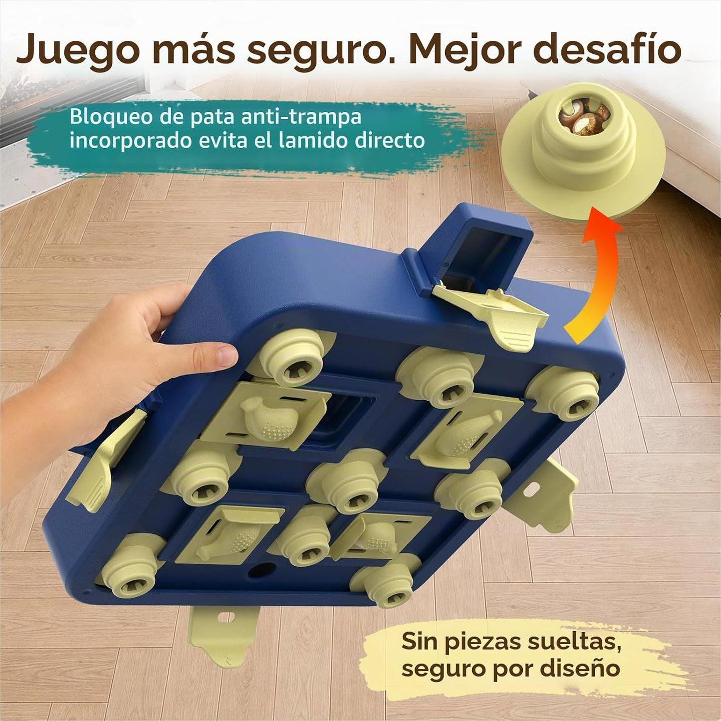 KADTC - Rompecabezas de ajedrez para perros, 3 niveles, estimulació...