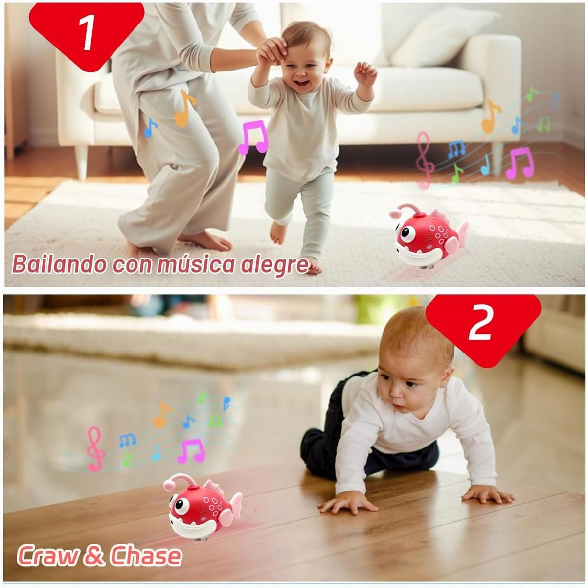 YBADXSJ Juguetes para gatear bebés de 6 a 12 meses, para el desarro...