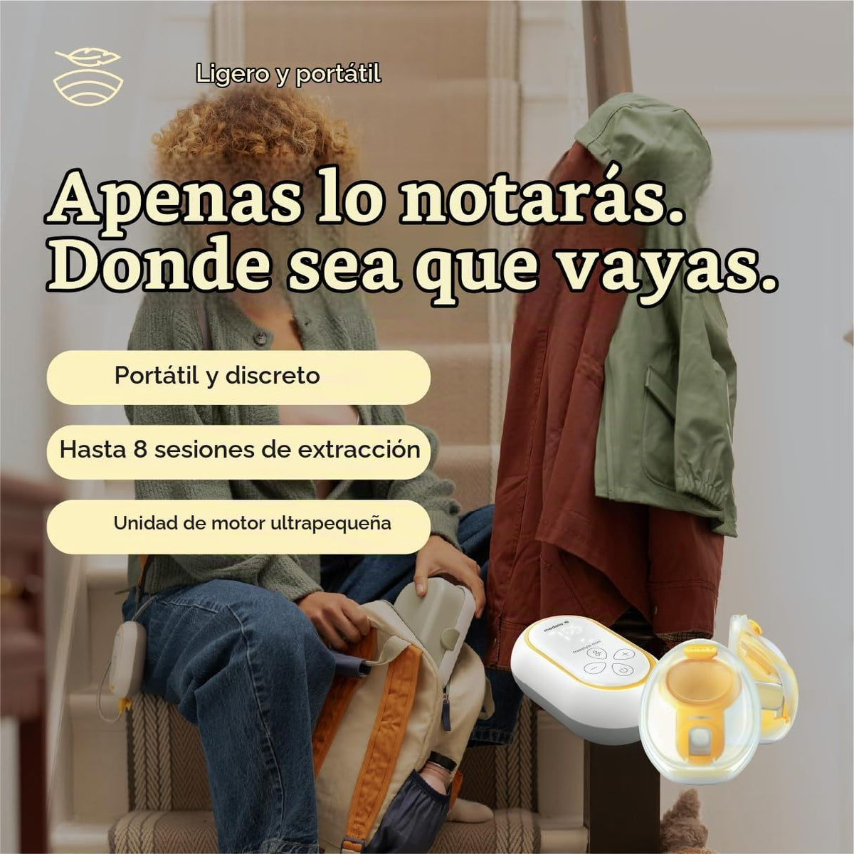 Medela Freestyle Mini InBra Extractor de Leche Eléctrico Manos Libr...