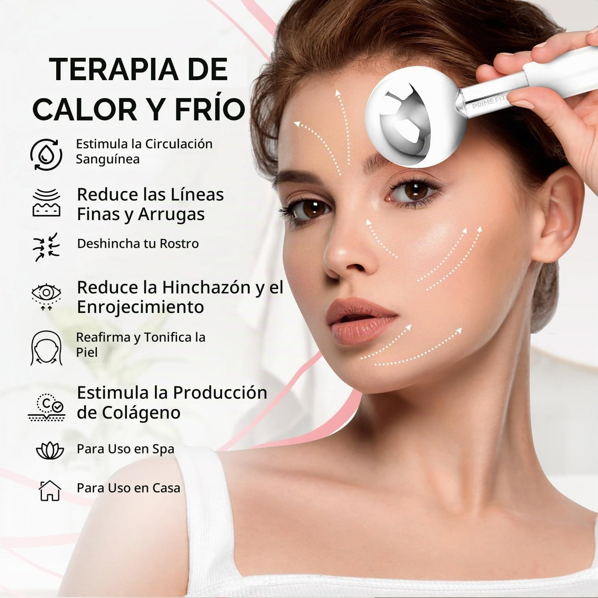 PRIME Fitness Globos de hielo para tratamientos faciales | Rodillo...