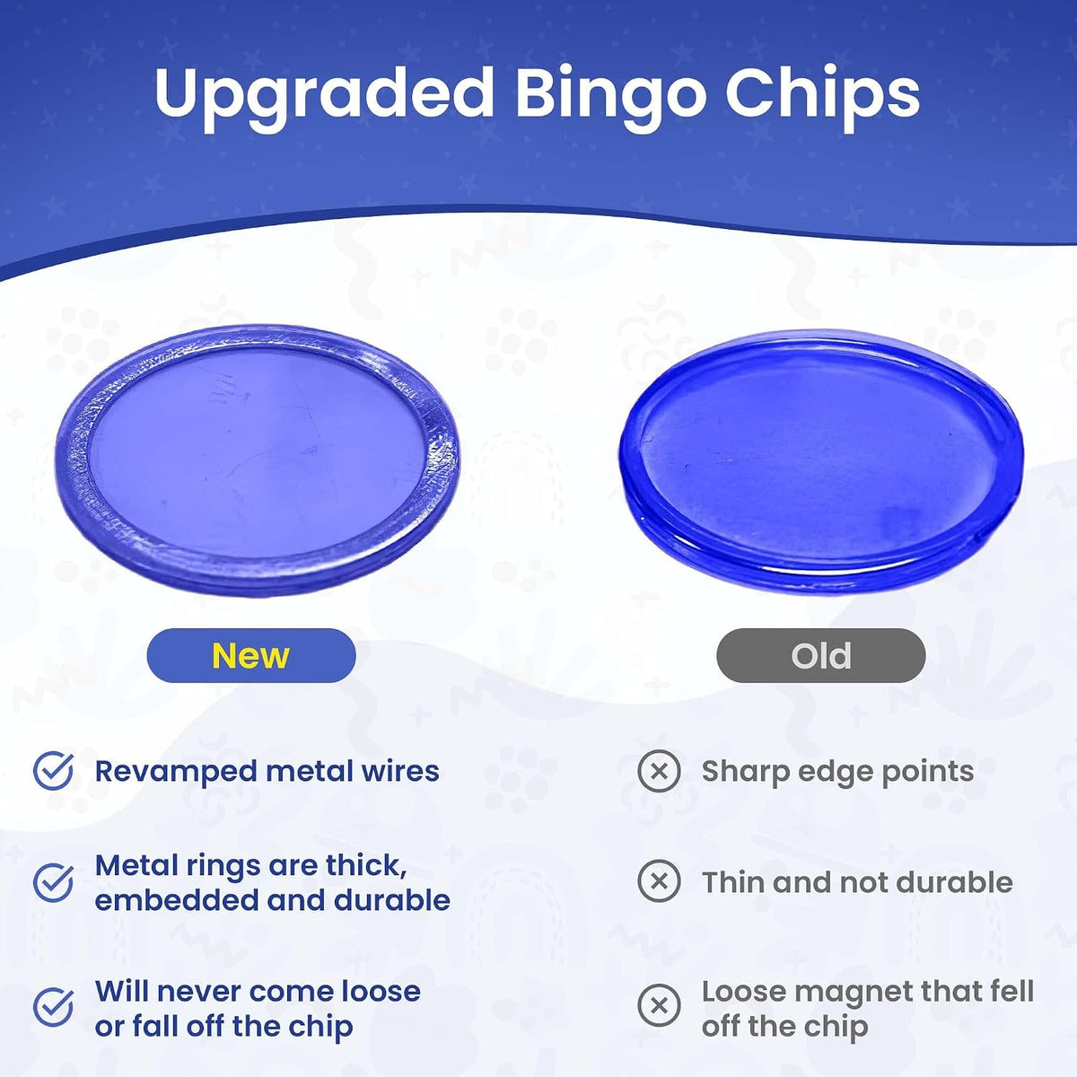 MR CHIPS Hecho en Estados Unidos 4 varitas magnéticas más 1000 fich...