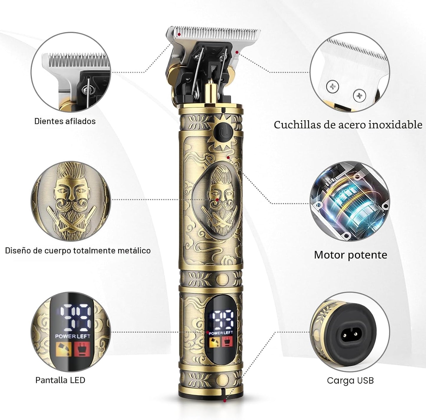 GSKY Cortadora de pelo para hombres profesionales, kits y juegos de...