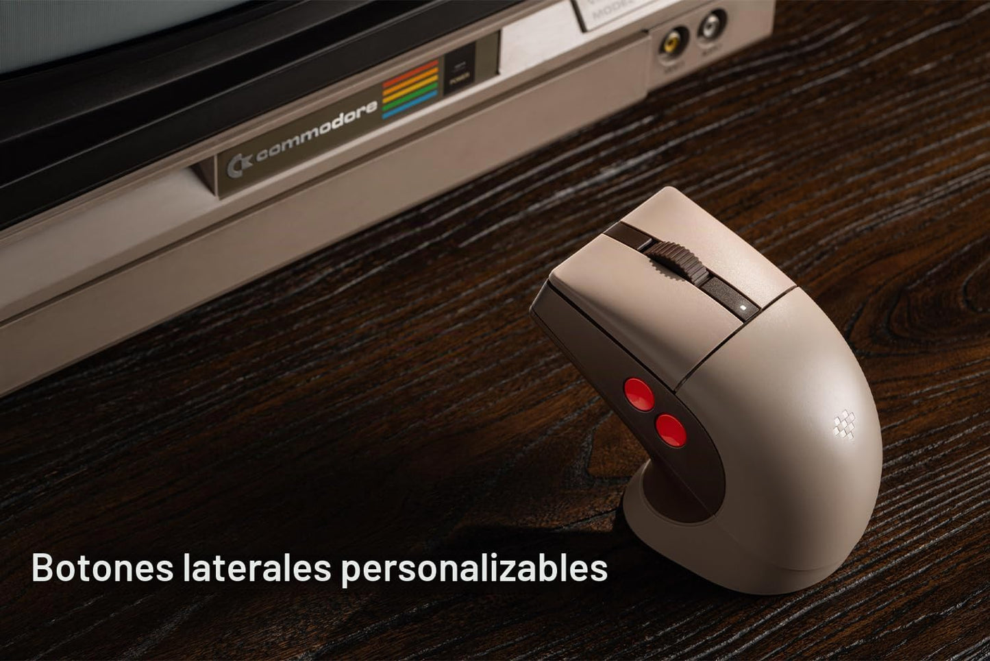 8Bitdo Ratón retro R8 con base de carga - Edición C64 | Sensor ópti...