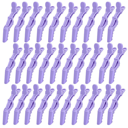30 pinzas de pelo de cocodrilo para seccionar, pinza de pelo de sal...