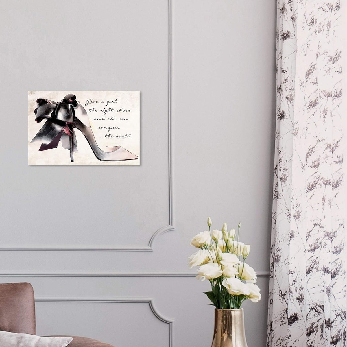 The Oliver Gal Artist Co. Lienzo decorativo para pared con texto en...