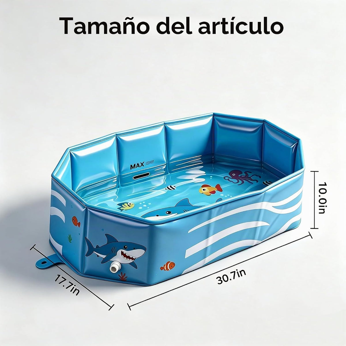 Bañera para niños pequeños, bañera portátil y plegable para niños