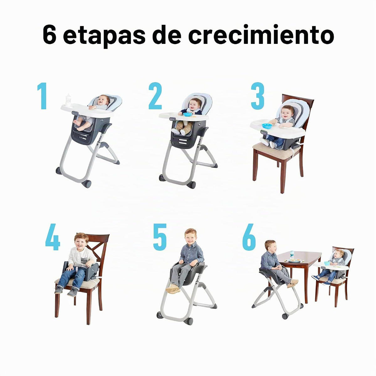 Graco DuoDiner DLX - Silla alta 6 en 1, Mathis