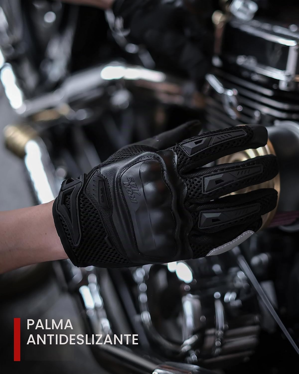 IRON JIA'S Guantes de motocicleta para hombres y mujeres - Guan...