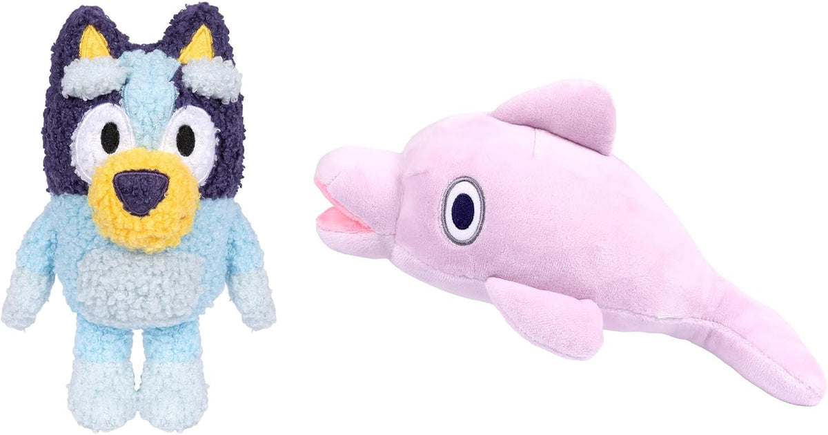 Bluey Peluche de peluche y bailarina gris, paquete de 2, tela suave...