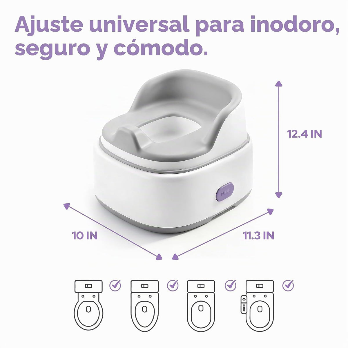 lalalark Inodoro de entrenamiento para ir al baño 3 en 1, asiento d...