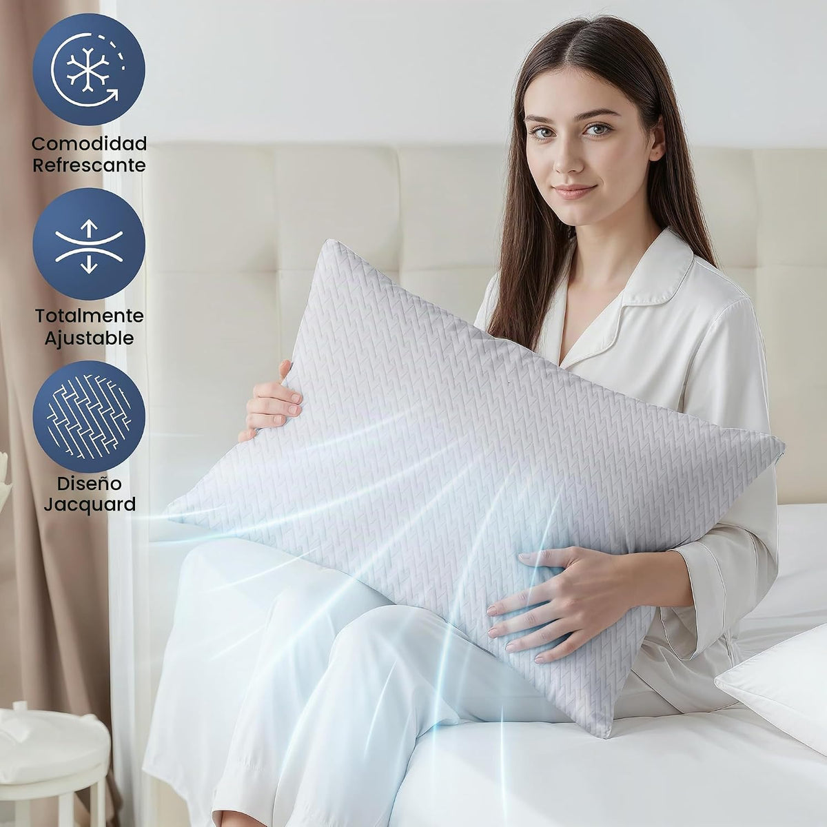 Utopia Bedding Almohadas de espuma viscoelástica trituradas (Queen)...