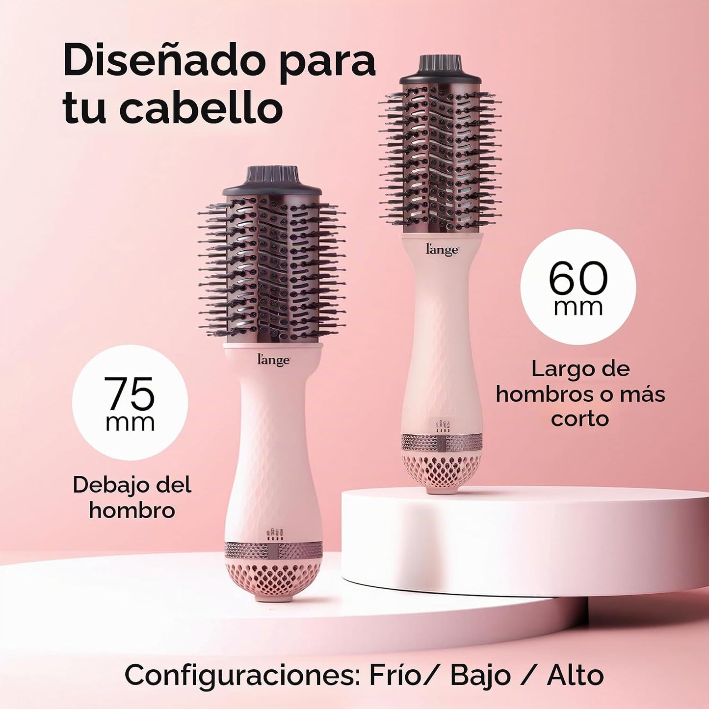 L'ANGE HAIR - Cepillo secadora de aire caliente Le Volume 2 en...