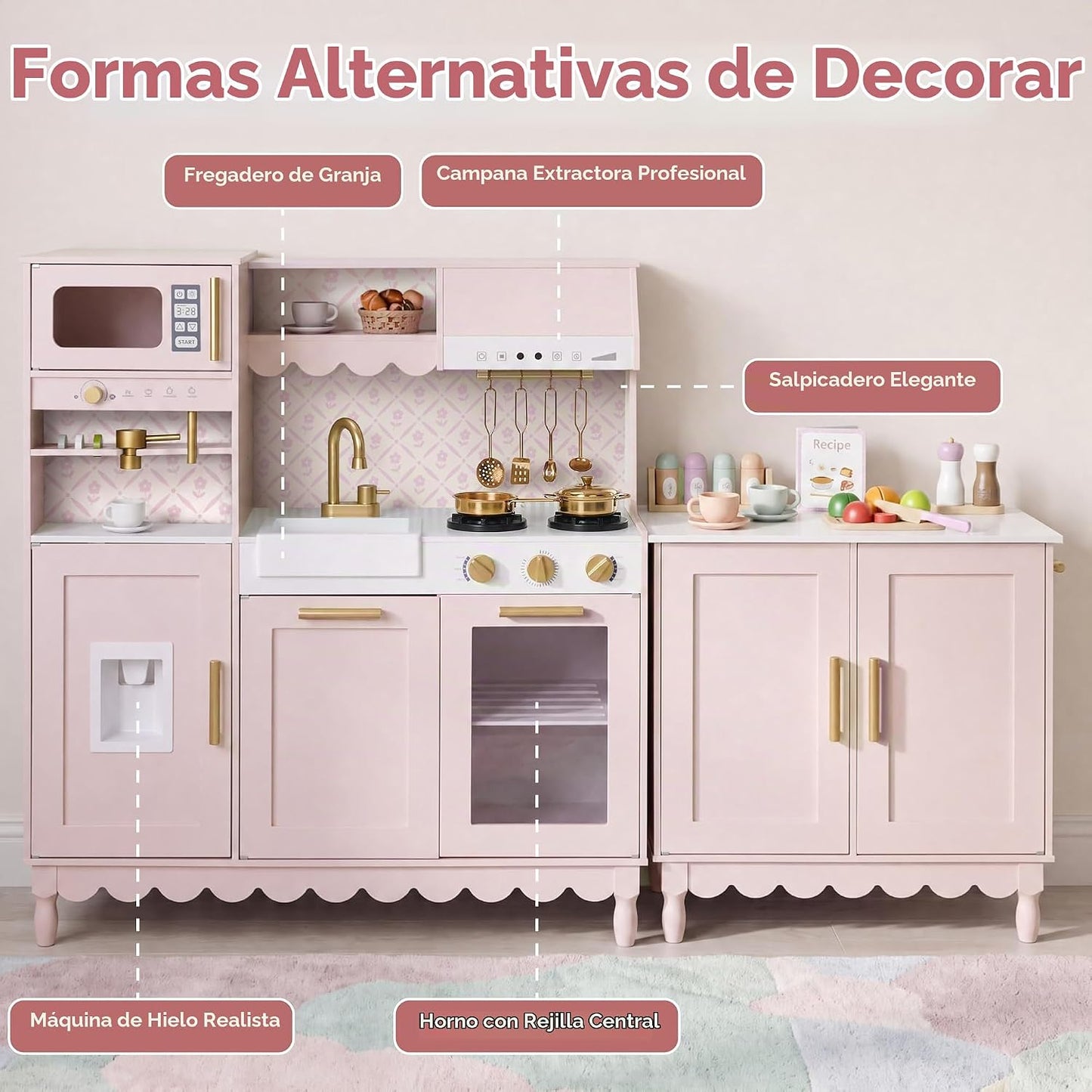 Best Choice Products Juego de cocina para niños y niños pequeños, j...