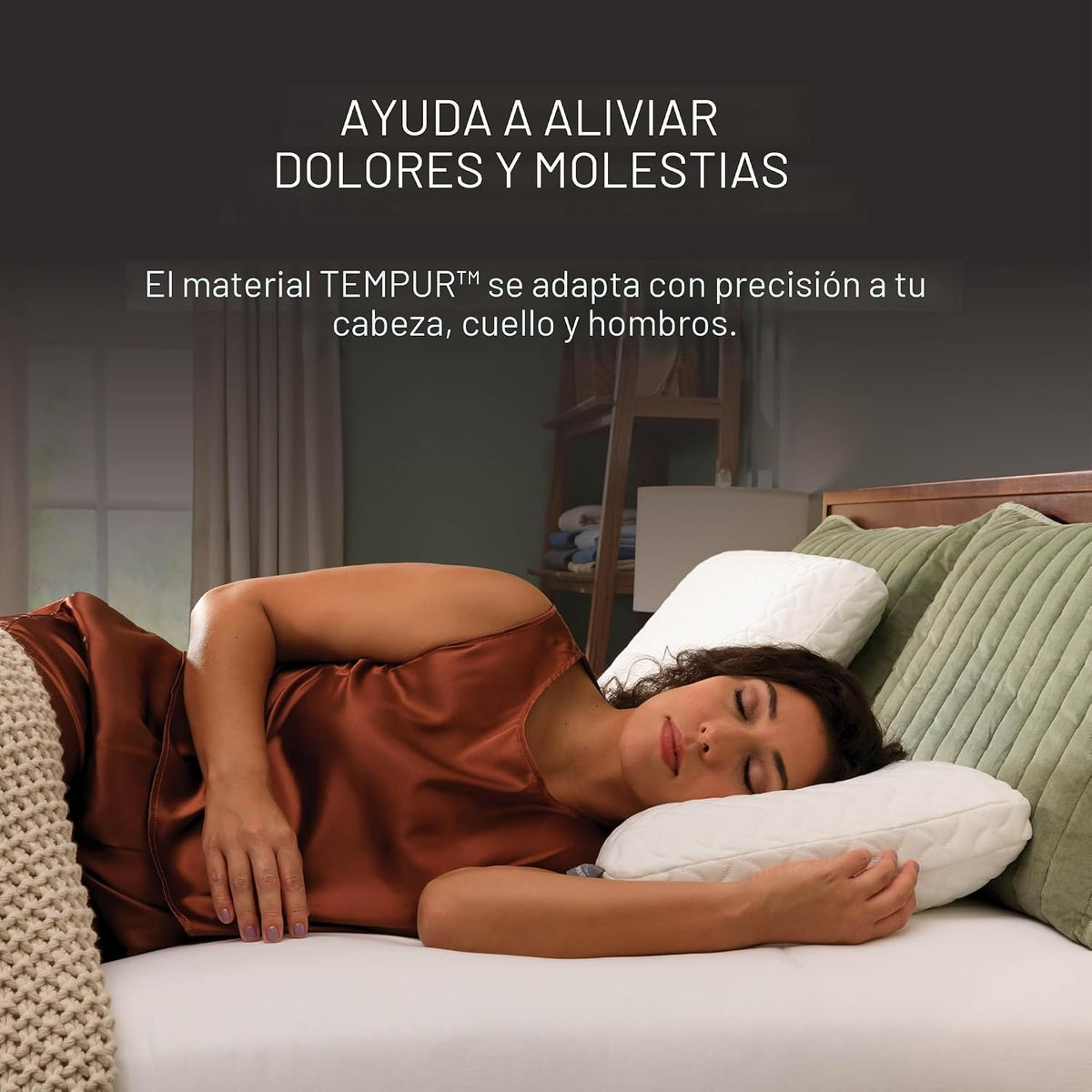 TEMPUR-Pedic TEMPUR-Cloud - Almohada estándar, paquete de 2, estánd...