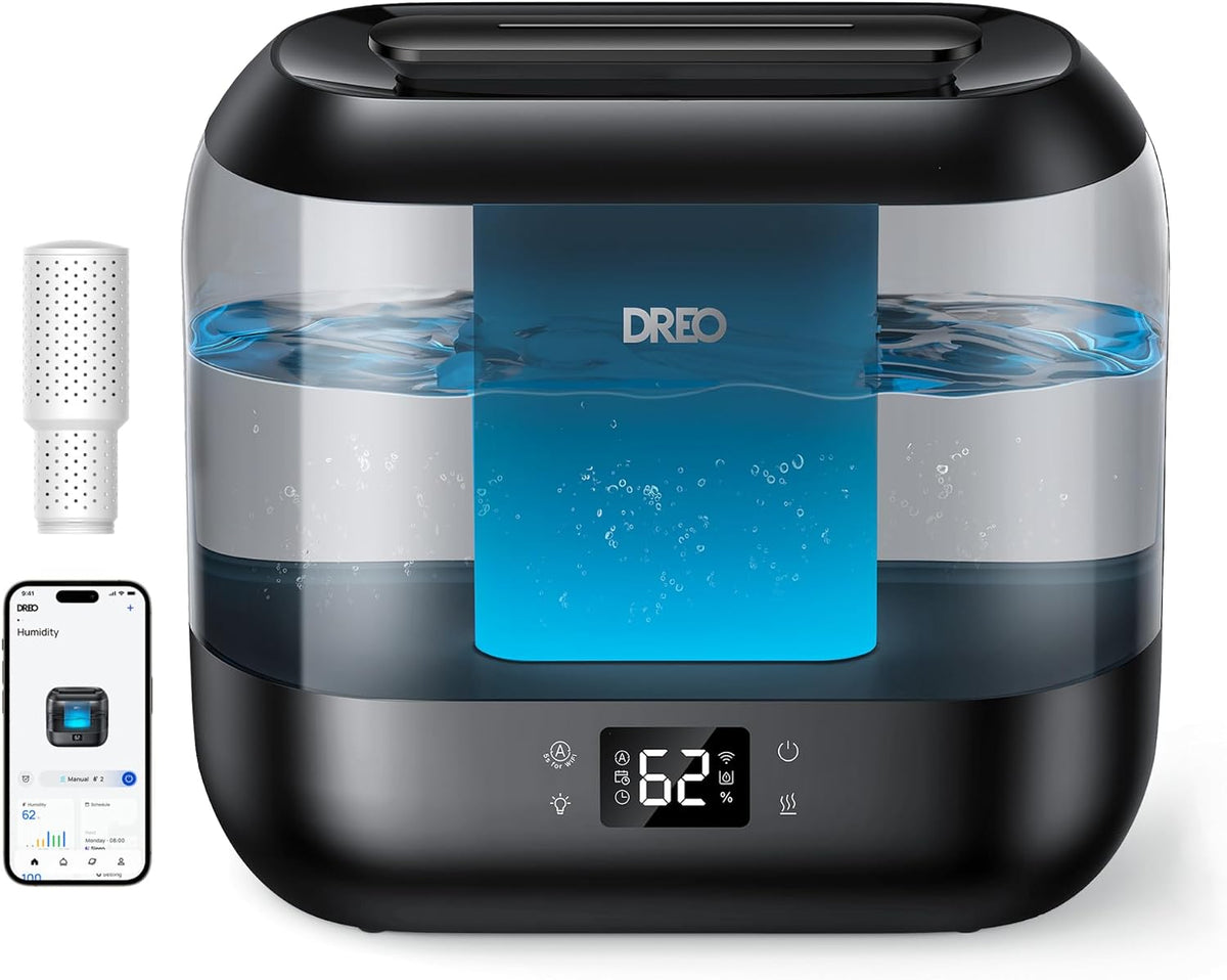 DREO Humidificadores inteligentes para dormitorio, filtro incluido,...