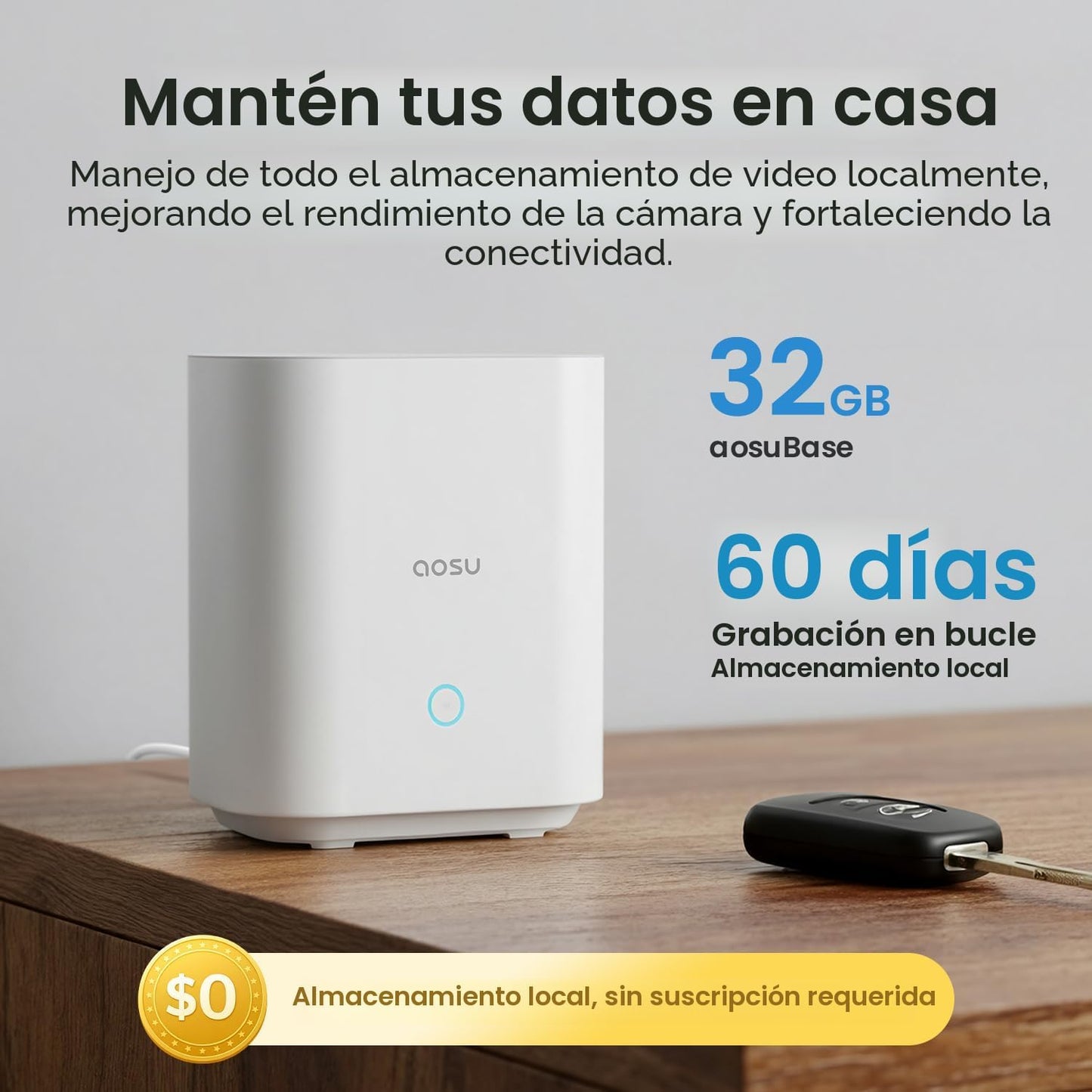 Cámaras de seguridad aosu al aire libre inalámbricas, kit de 4 cáma...