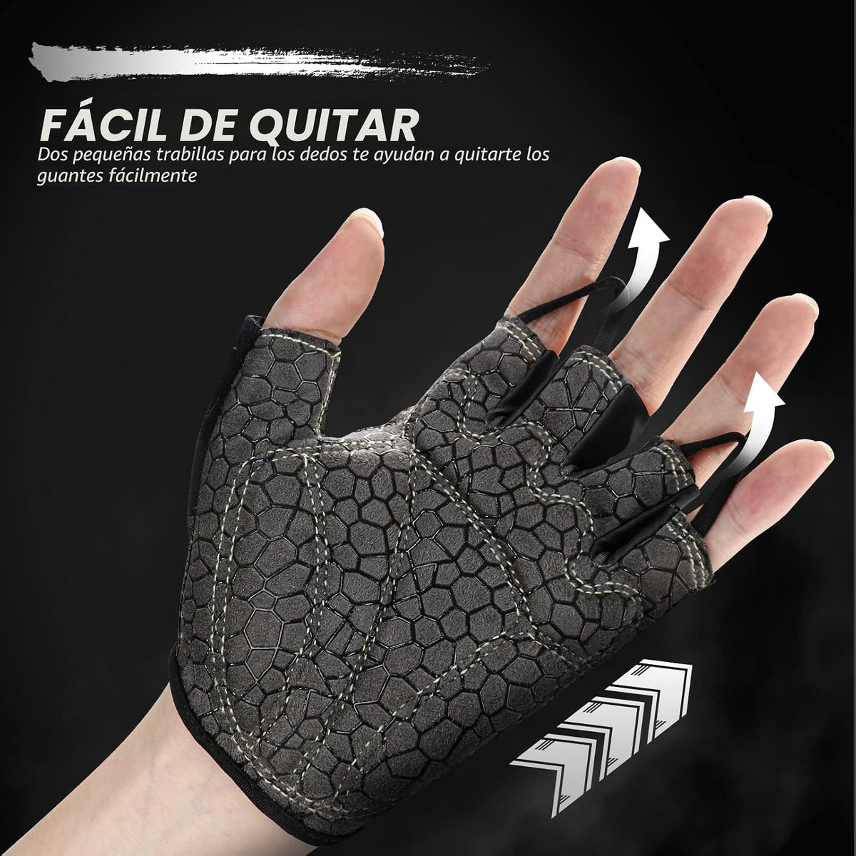 HTZPLOO Guantes de bicicleta para hombres y mujeres con almohadilla...