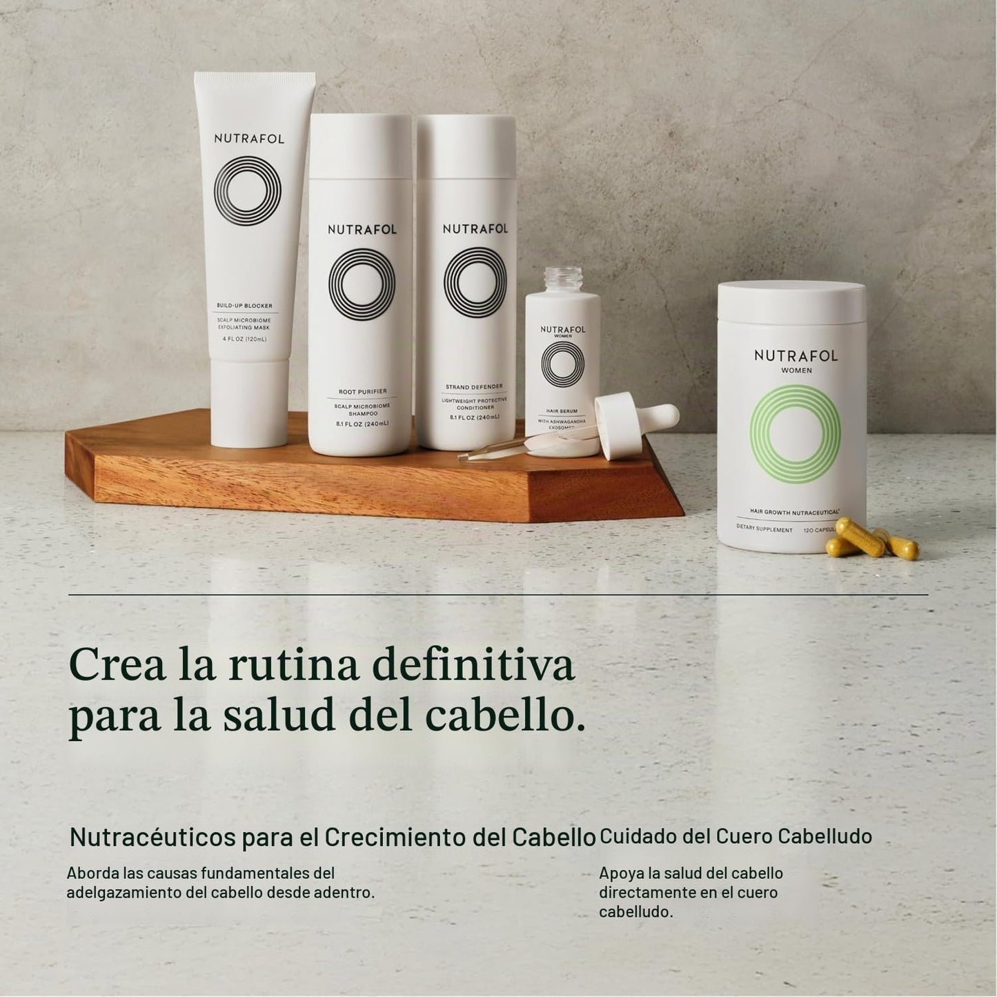 Nutrafol Suplementos para el crecimiento del cabello para mujeres,...