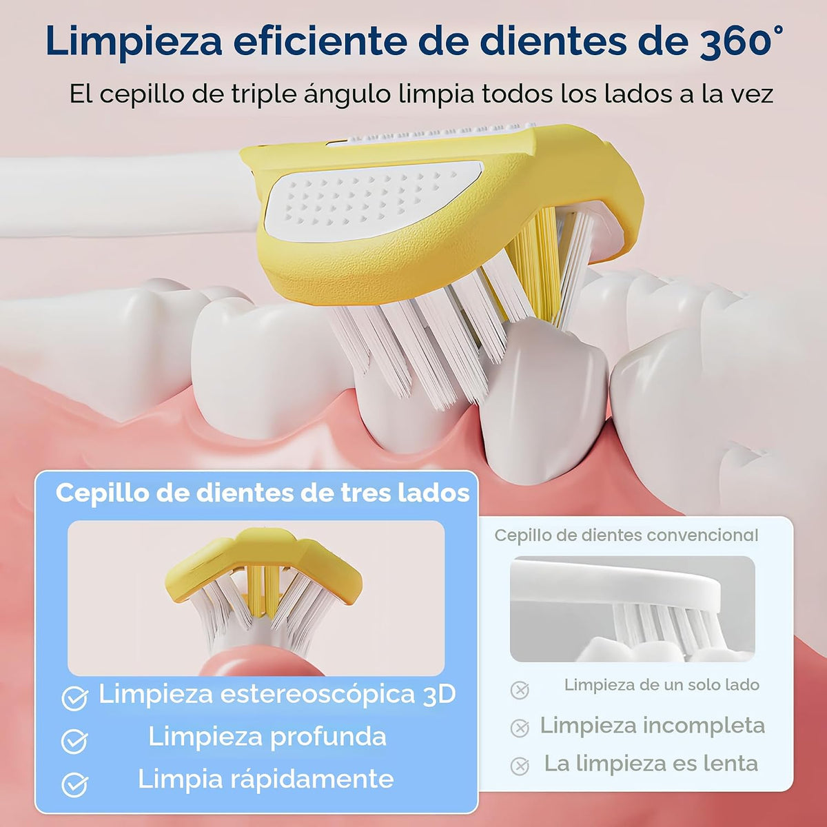 EASICUTI Cepillos de Dientes Suaves para Niños Pequeños, Cepillo de...