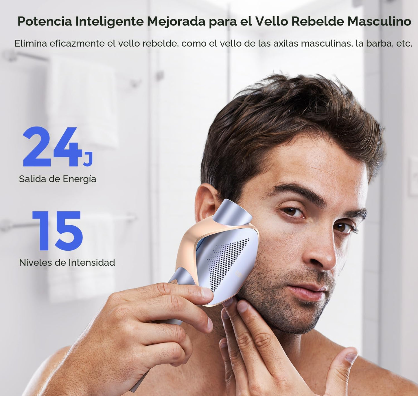 LUBEX Depilación láser IPL permanente inteligente para mujeres y ho...