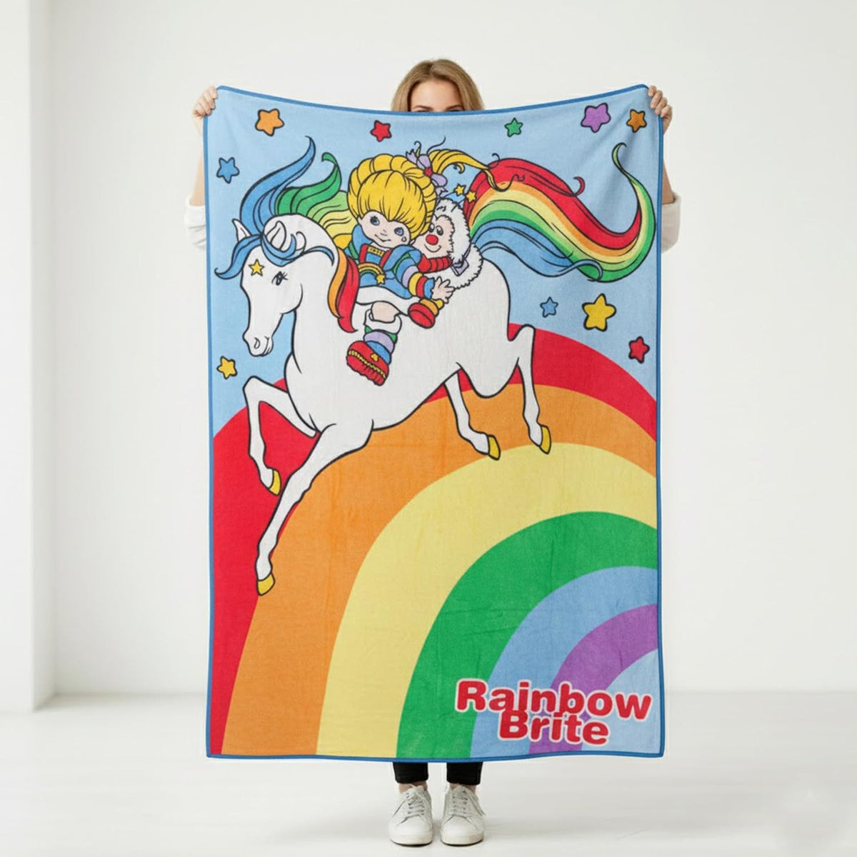Silver Buffalo Rainbow Brite con Starlite y Twink - Manta de forro...