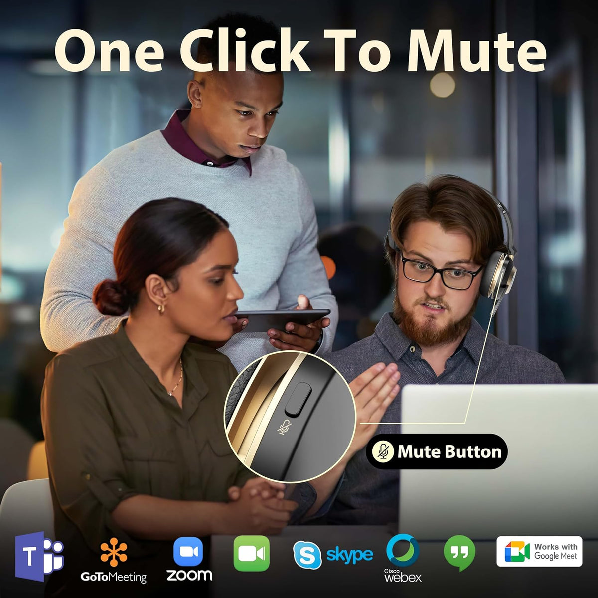 Earbay Auriculares inalámbricos con micrófono para el trabajo - Aur...