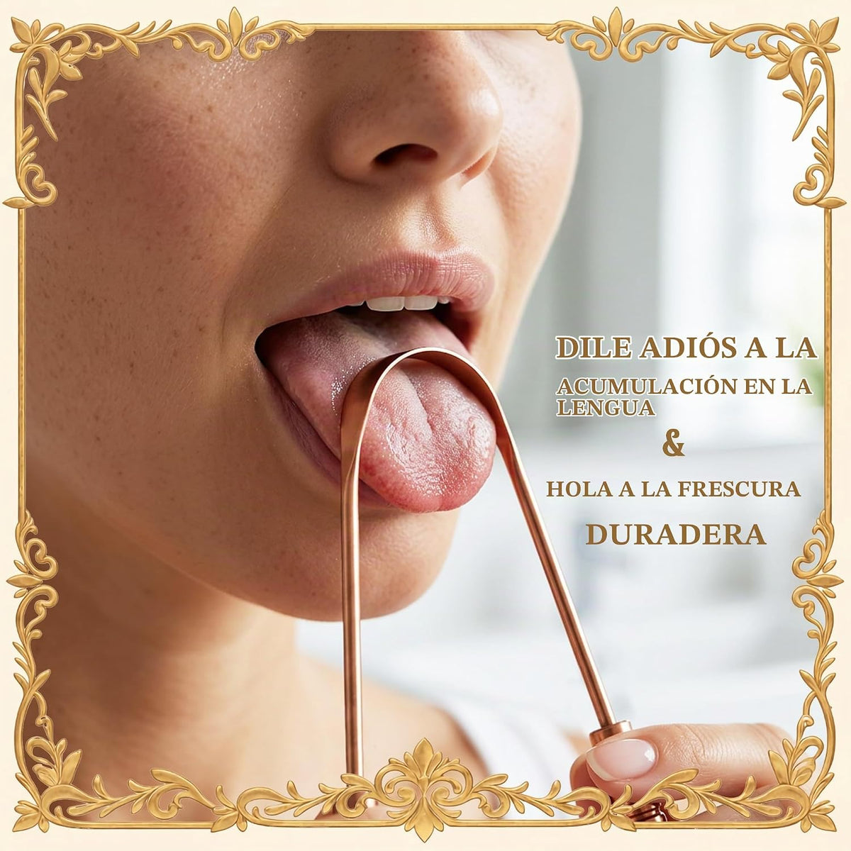 MasterMedi Raspador de lengua con estuche, raspador de lengua fácil...