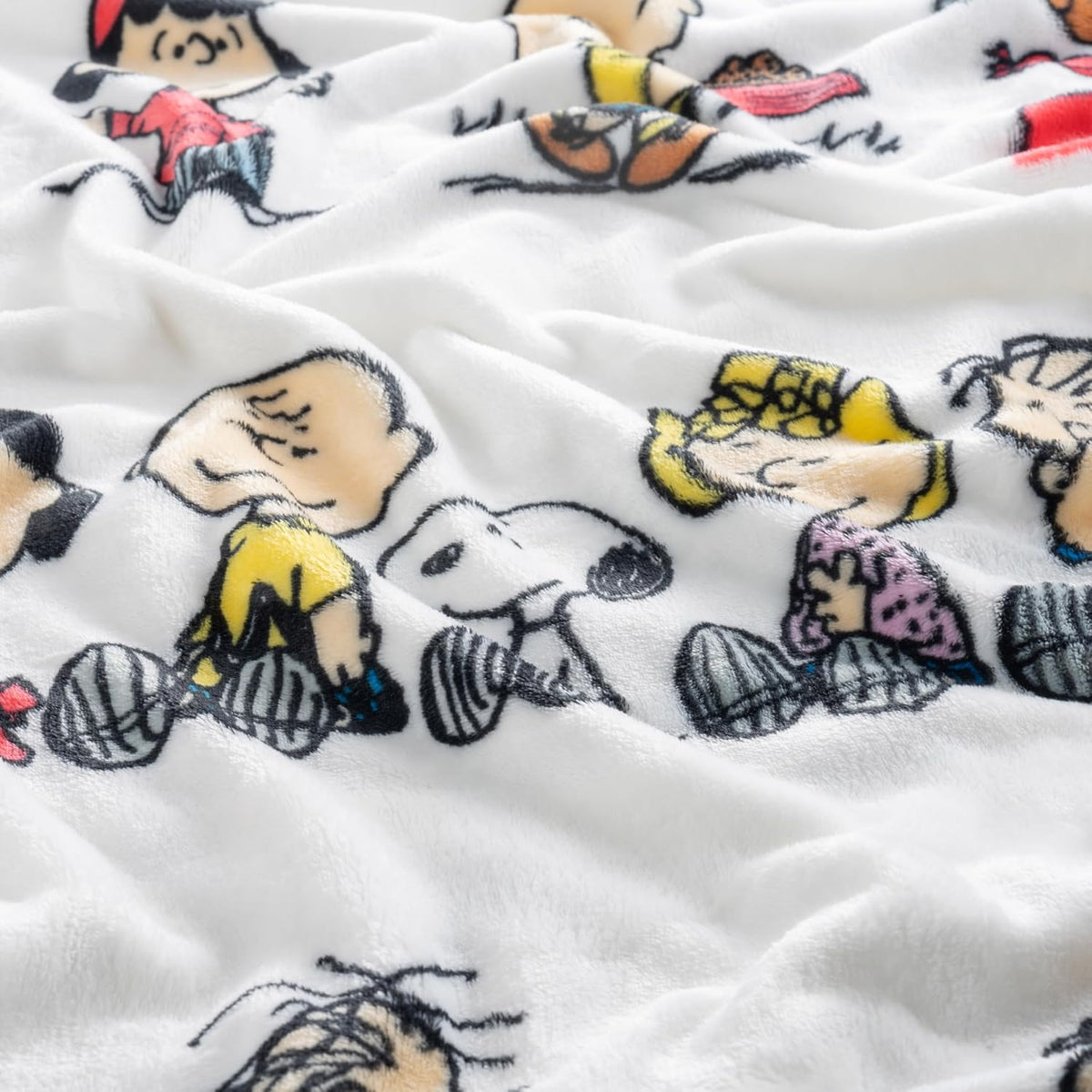 Berkshire VelvetLoft Peanuts Snoopy - Manta de felpa con bonito per...
