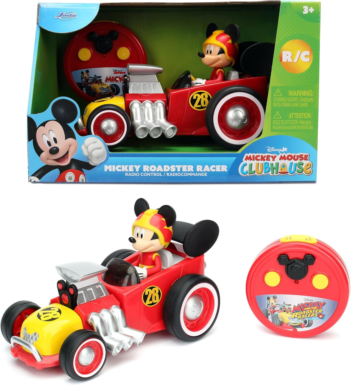 Jada auto de juguete de Disney, Mickey Roadster Racer