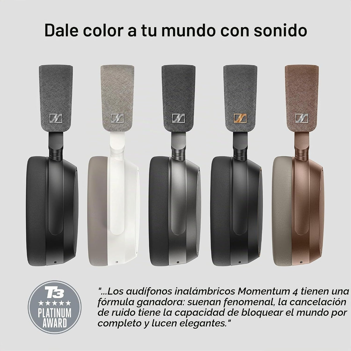 Sennheiser Momentum 4 - Auriculares inalámbricos, ANC, batería de 6...