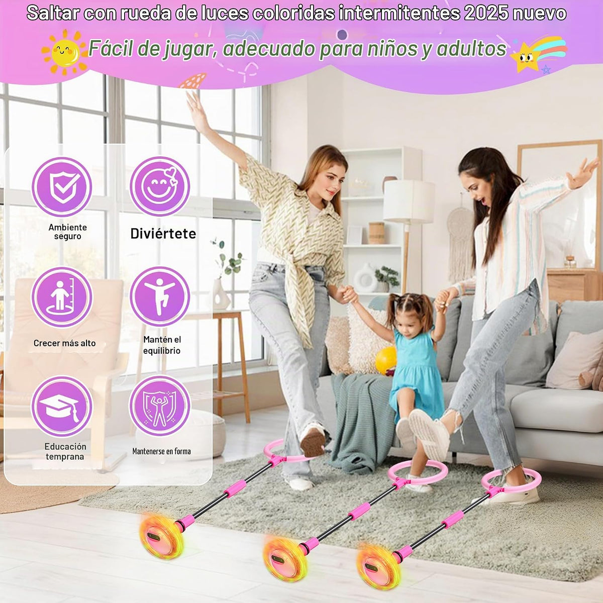 voopark Skip Ball para niños \u2013 Pantalla LED Skip It Toy con mo...