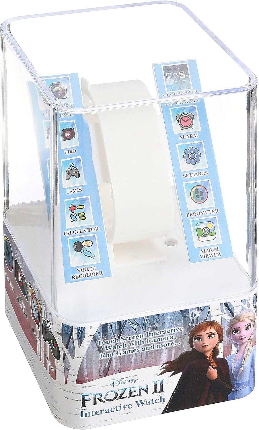 Accutime Reloj inteligente Disney Frozen para niños con cámara para...