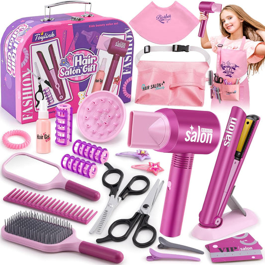 Toylink Juguetes de peluquería para niñas de 3, 4, 5, 6 años, juego...