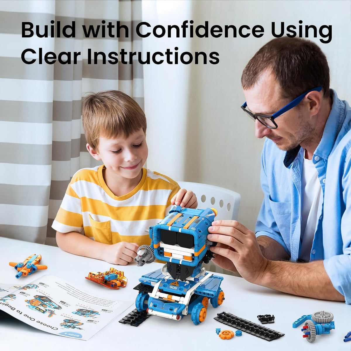 Sillbird Kit de robot de construcción con control remoto, regalos S...