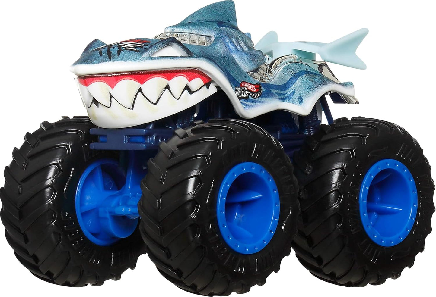 Hot Wheels Autos de juguete y camiones monstruo, Tiburones vs. Dino...